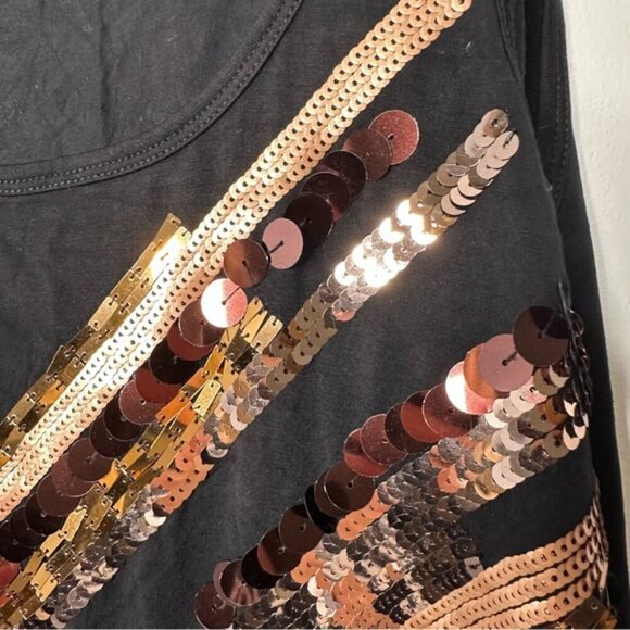 Calvin Klein black sparkly top - Picture 3 of 6